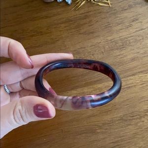 Dinosaur designs wine/ clear bracelet